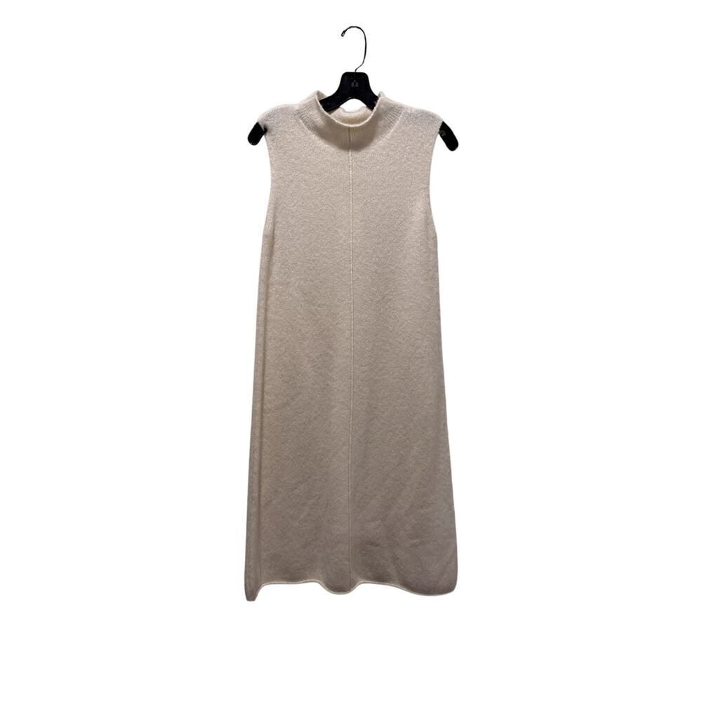 TSE BOUCLE CASHMERE DRESS Cream M - Picture 11 of 11